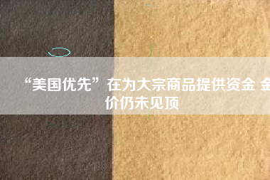 “美國(guó)優(yōu)先”在為大宗商品提供資金 金價(jià)仍未見(jiàn)頂