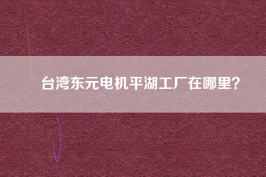 臺灣東元電機平湖工廠在哪里？