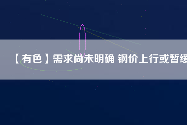 【有色】需求尚未明確 鋼價上行或暫緩