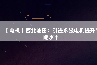 【電機(jī)】西北油田：引進(jìn)永磁電機(jī)提升節(jié)能水平
          